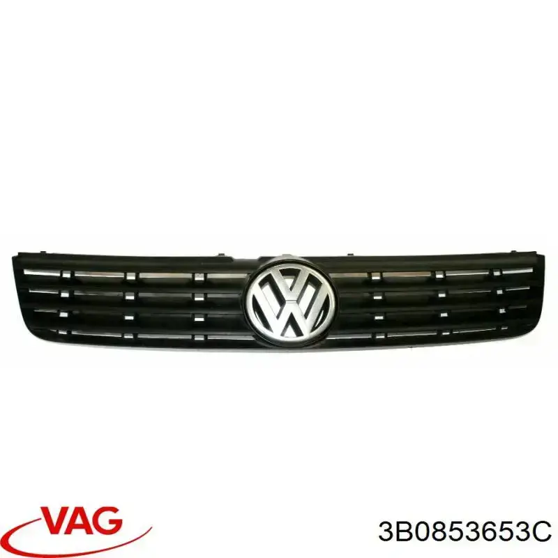 Решетка передняя vw=0522001 vw passat 11/96-11/00 (3b0.853.653c) на Volkswagen Passat B5, 3B5