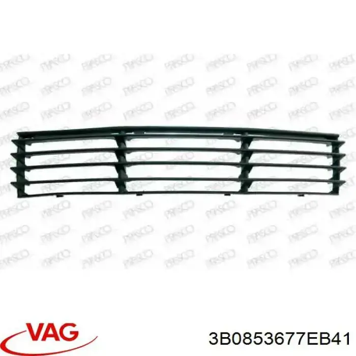 Решітка переднього бампера, центральна VAG 3B0853677EB41 ціна, від 9.23 USD