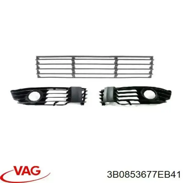 Купити 3B0853677EB41 VAG Решітка переднього бампера, центральна