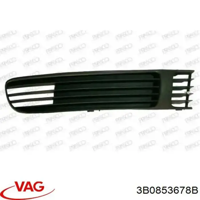 Решітка переднього бампера, права VAG 3B0853678B ціна, від 8.46 USD
