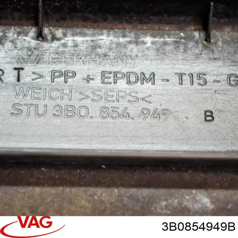 3B0854949B VAG Накладка задніх лівих дверей, нижніх