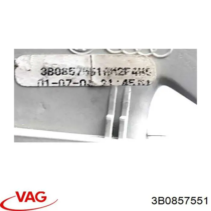 3B0857551 VAG Козирок протисонячний