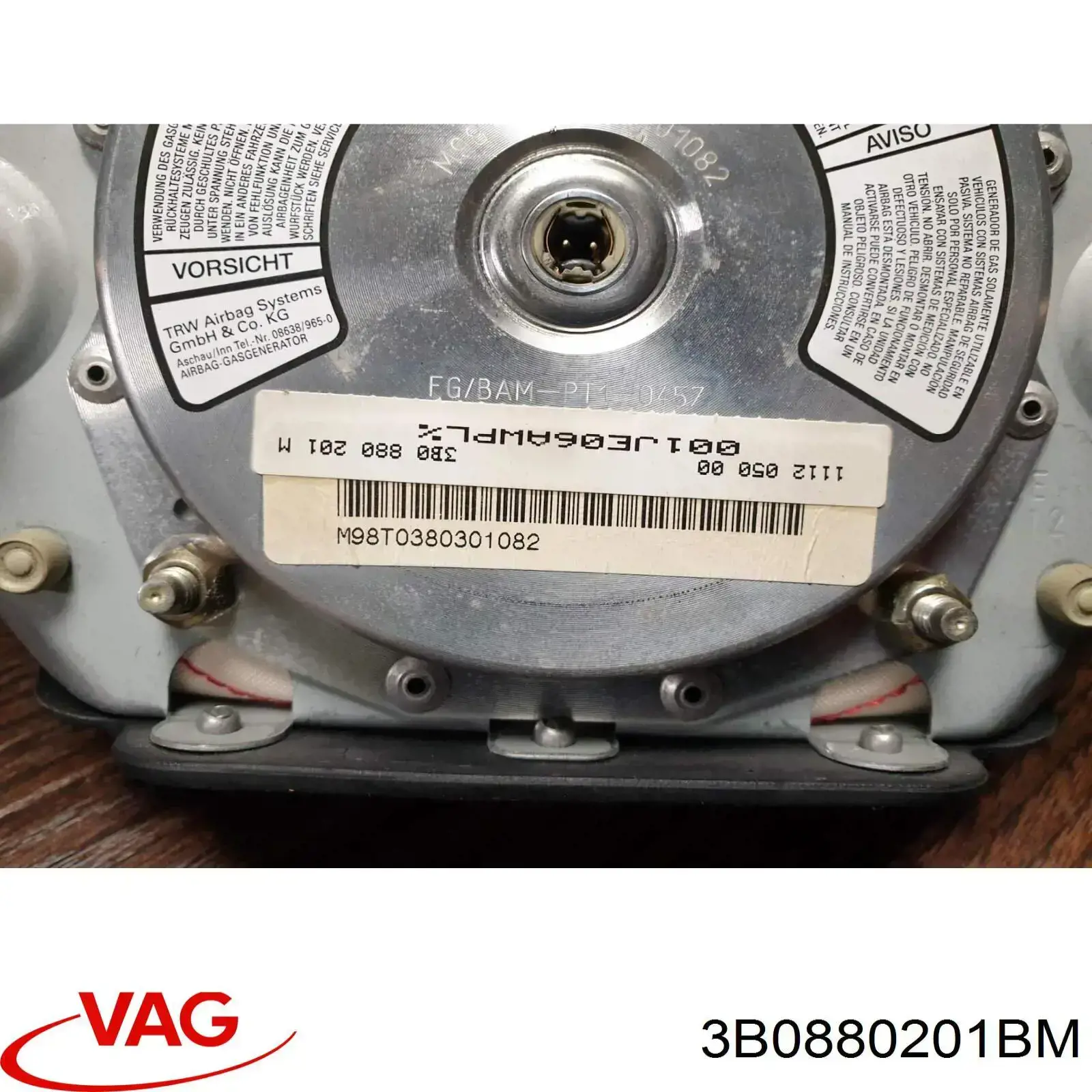Подушка в кермі VAG 3B0880201M4EC ціна, від 21.97 USD