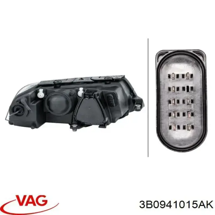 Фари VAG 3B0941015AK ціна, від 80.73 USD