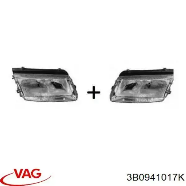 Фари VAG 3B0941017K ціна, від 28.12 USD