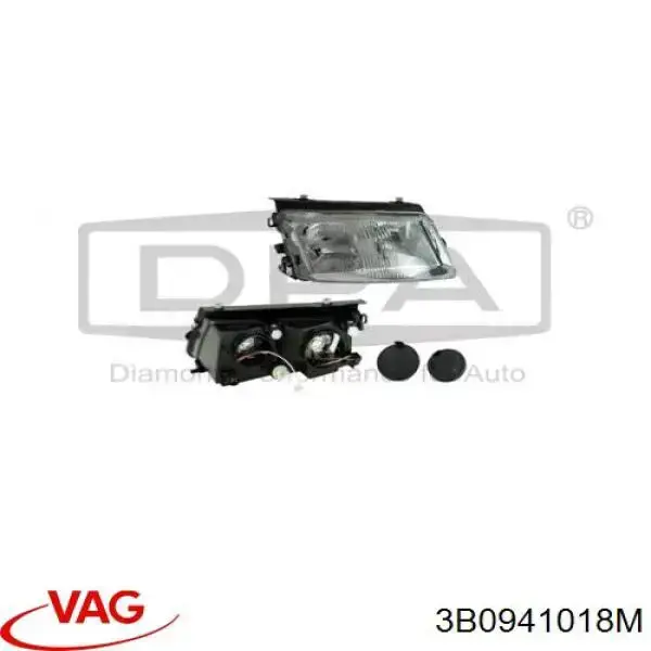 Купити 3B0941018M VAG Права блок фара