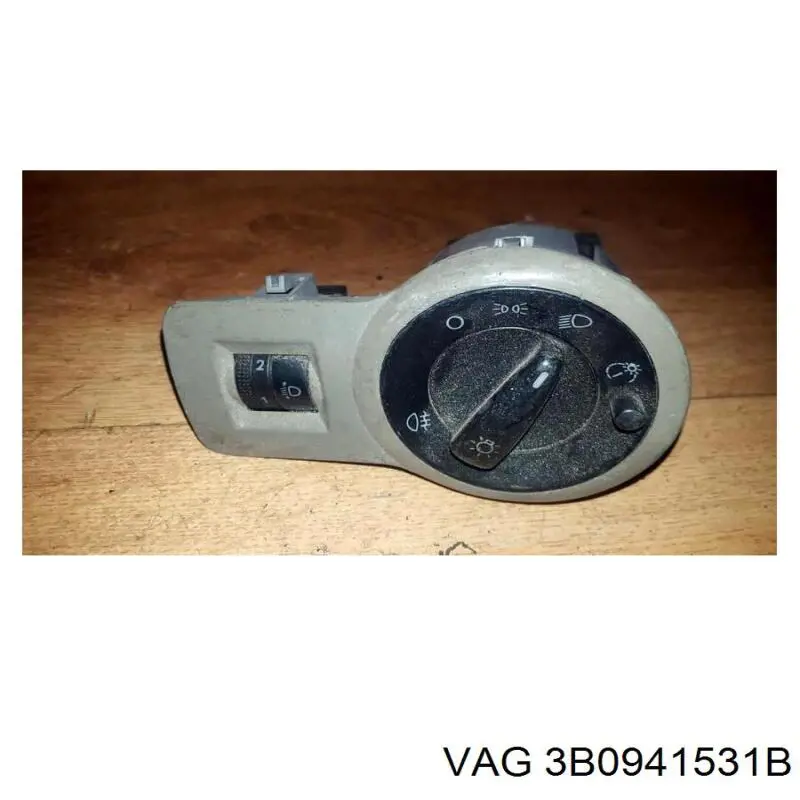 Перемикач світла фар, на "торпеді" 3B0941531B VAG