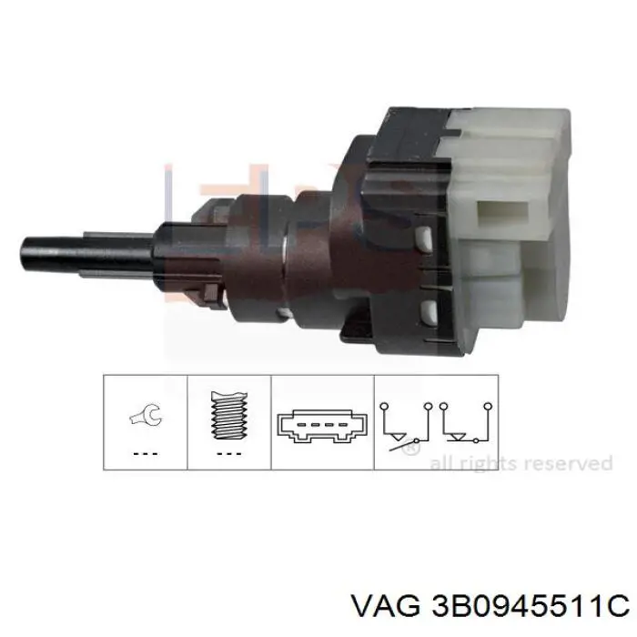 Жабка стопів VAG 3B0945511C
