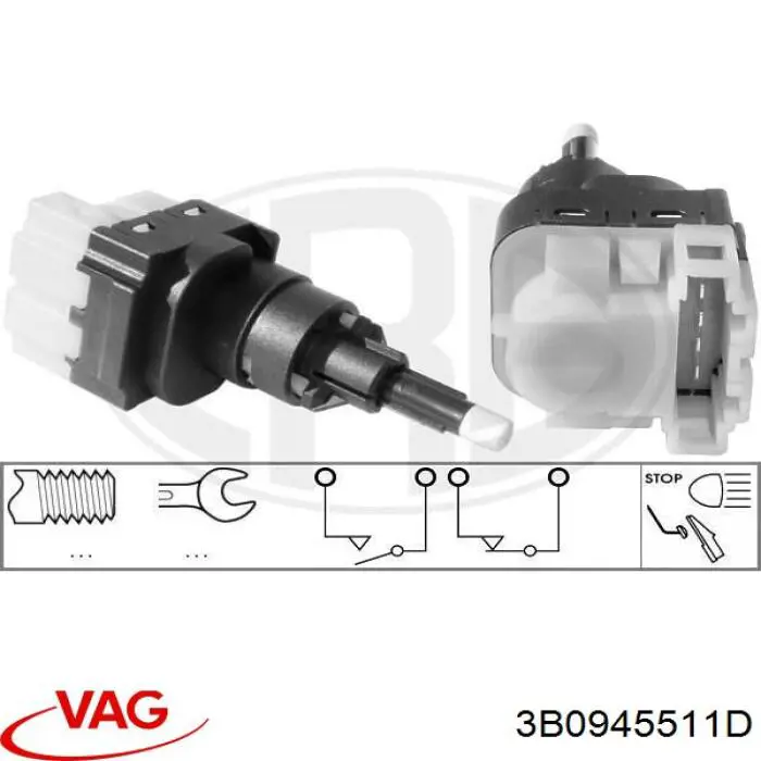 3B0945511D VAG Лягушка стоп-сигналу