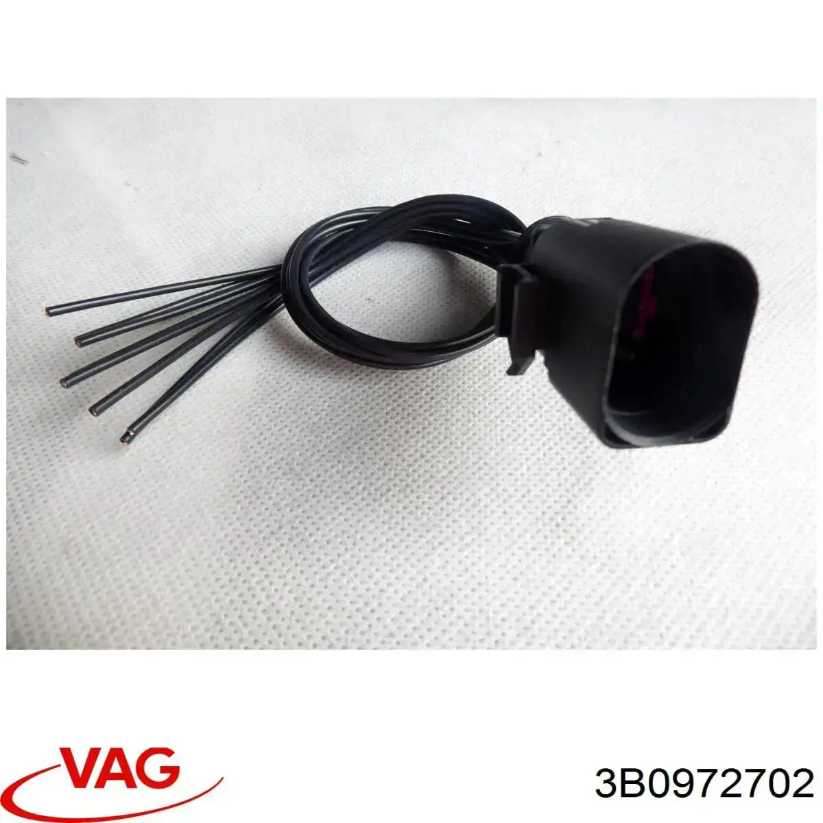 3B0972702 VAG Роз'єм (фішка) ліхтаря підсвітки номерного знака