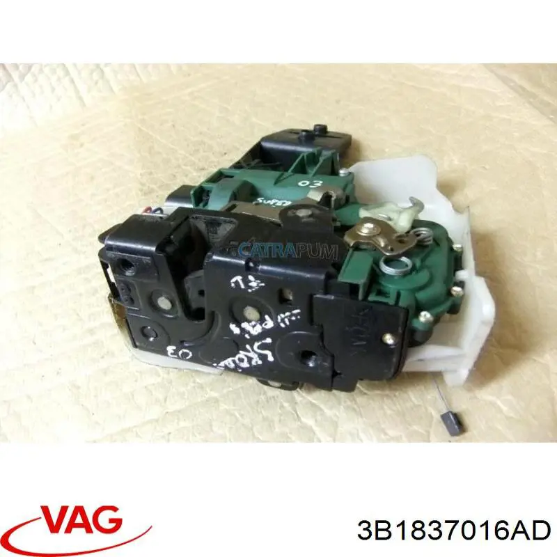 Замок передніх пасажирських дверей VAG 3B1837016AD ціна, від 34.52 USD