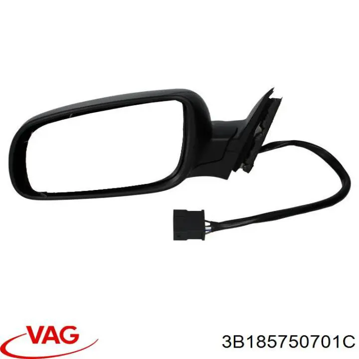 Ліве бічне дзеркало VAG 3B185750701C ціна, від 36.81 USD