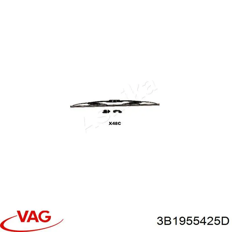 Щітка-двірник лобового скла, водійська VAG 3B1955425D ціна, від 23.27 USD
