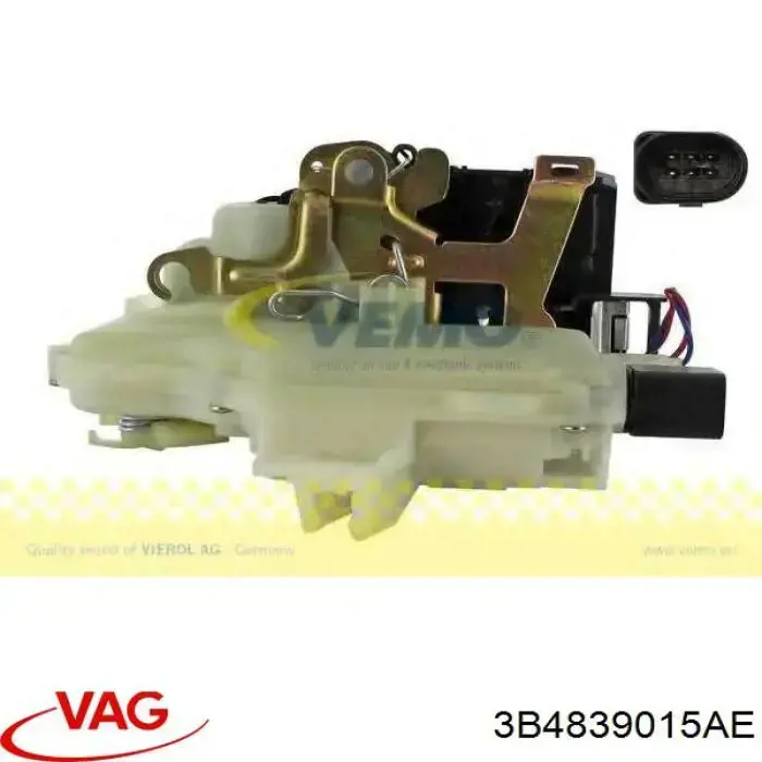 Замок задньої двері, лівої 3B4839015AE VAG