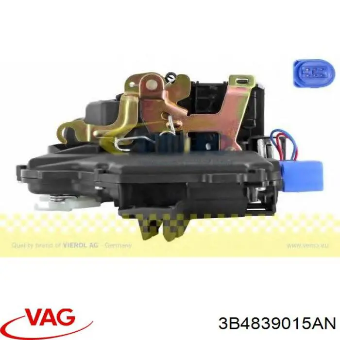 3B4839015AN VAG Замок задніх дверей, лівих