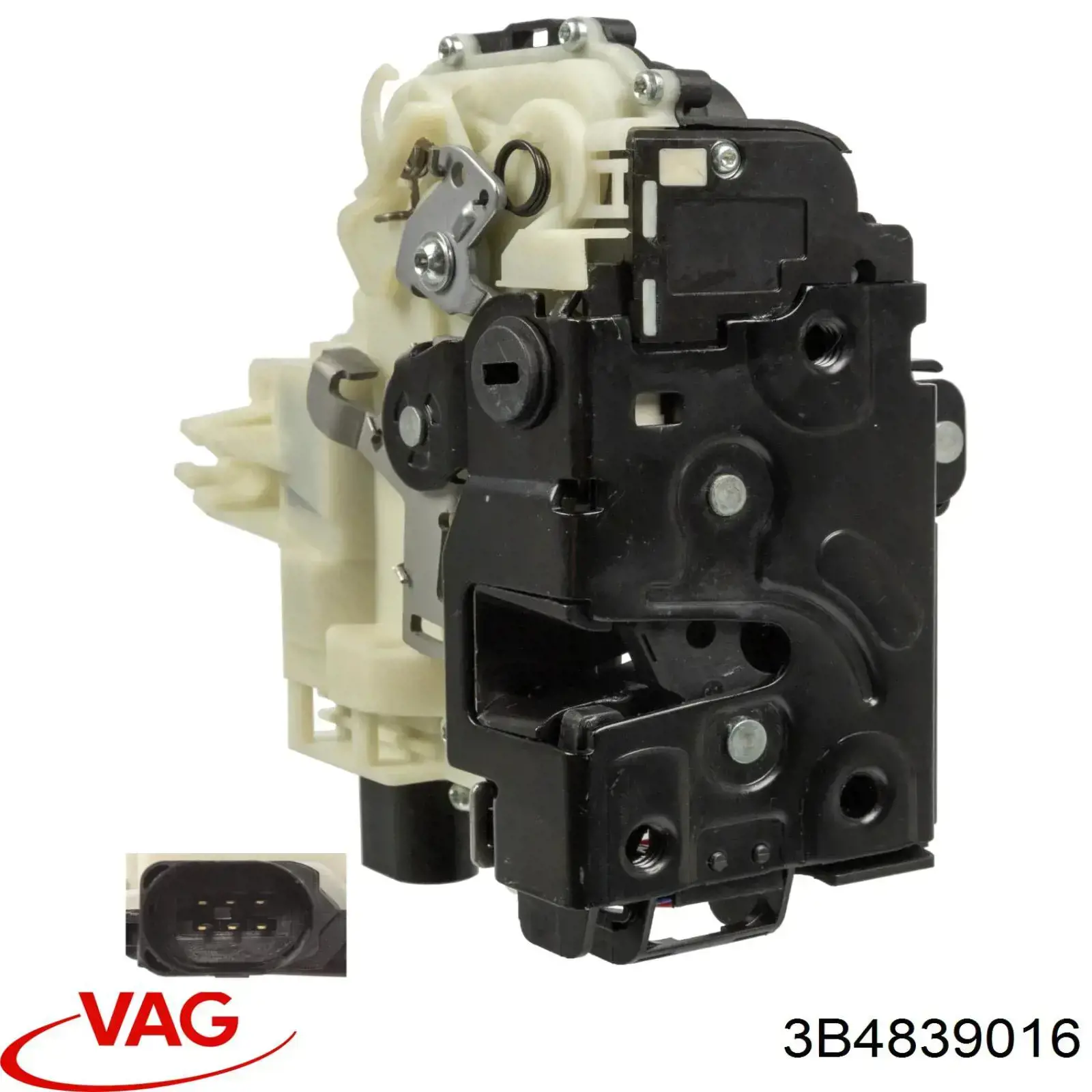 Замок задньої дверї, правої 3B4839016 VAG