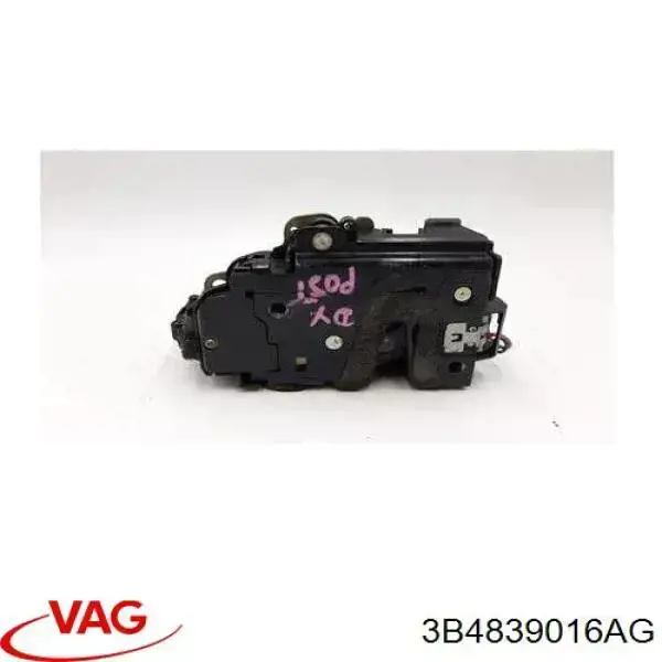 Замок задньої дверї, правої 3B4839016AG VAG
