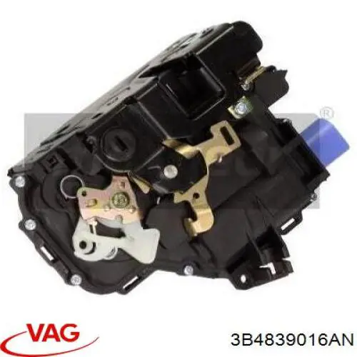 Замок задньої дверї, правої 3B4839016AN VAG
