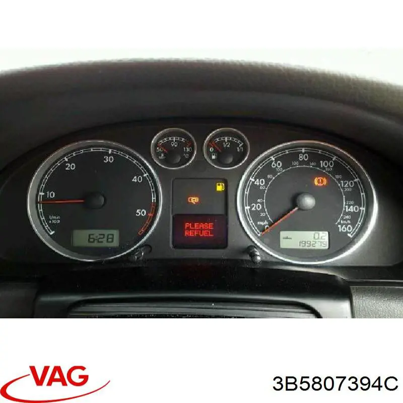 Кронштейн бампера заднього, правий VAG 3B5807394C