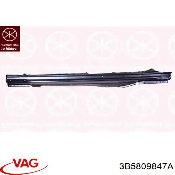 Купити 3B5809847A VAG Поріг зовнішній лівий