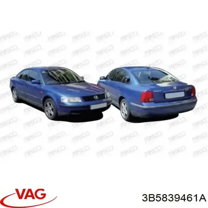 Механізм склопідіймача двері задньої, лівої 3B5839461A VAG