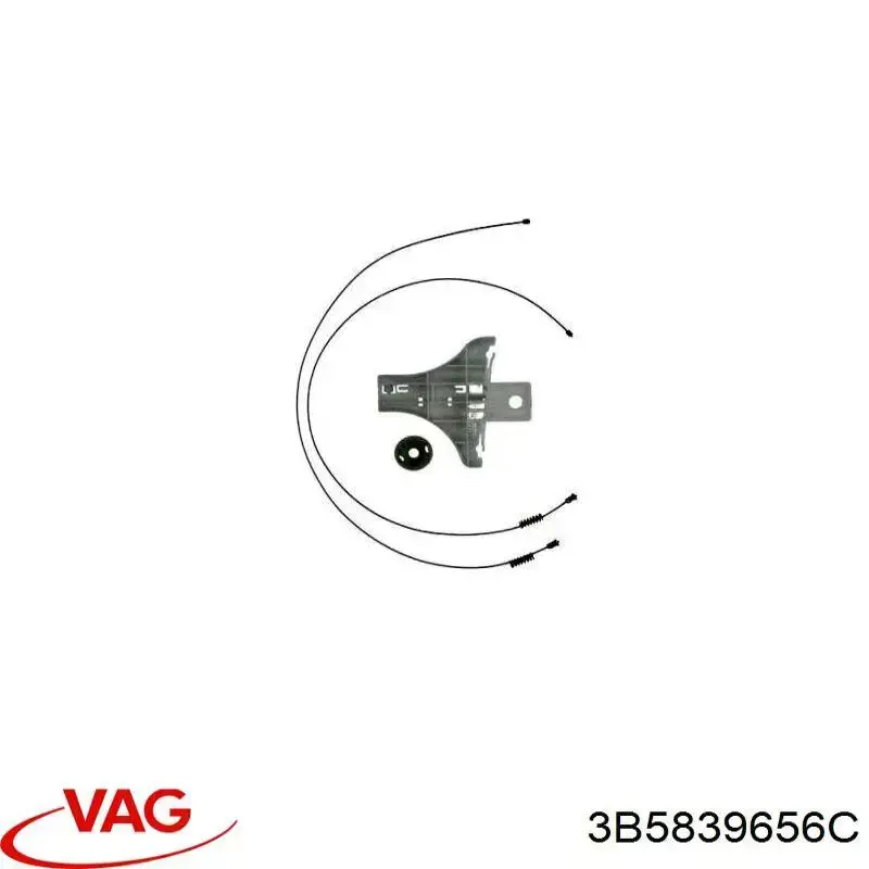 3B5839656C VAG механізм склопідіймача двері задньої, правої