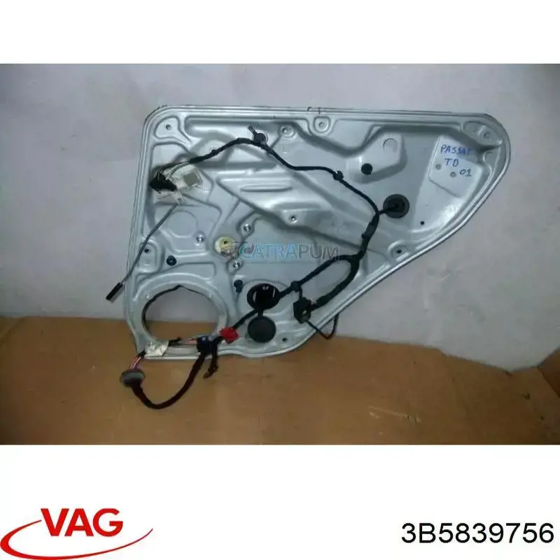 Купити 3B5839656C VAG Механізм склопідіймача двері задньої, правої