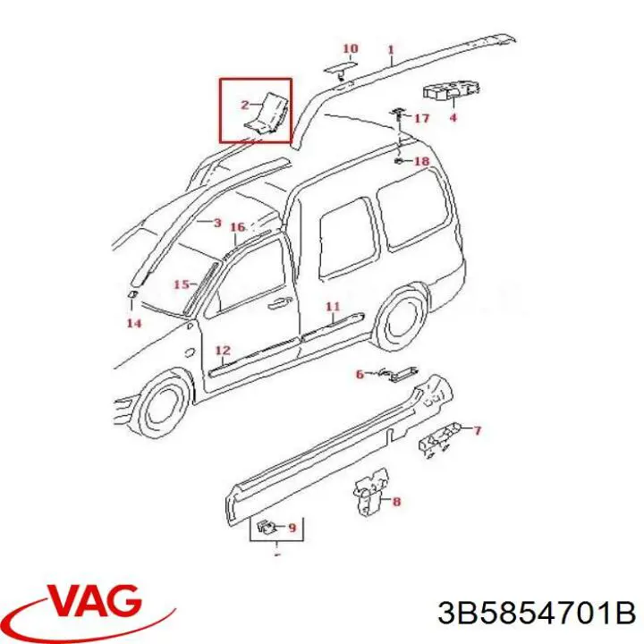  VAG 3B5854701B ціна, від 22.62 USD