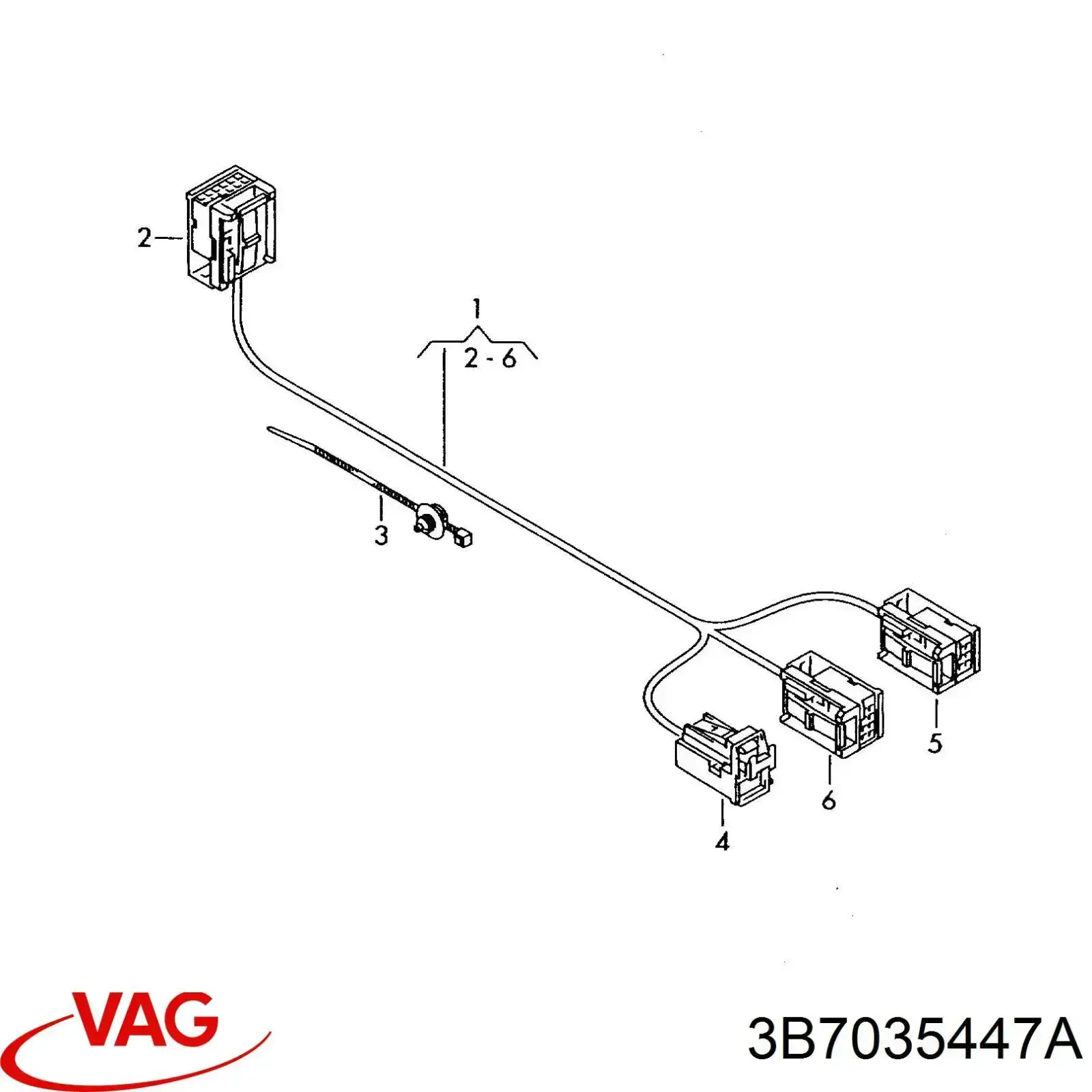  VAG 3B7035447A ціна, від 5.08 USD
