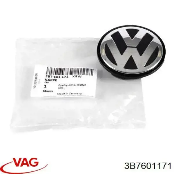Ковпак колісного диска Volkswagen Passat (B7, 365) (Фольцваген Пассат)