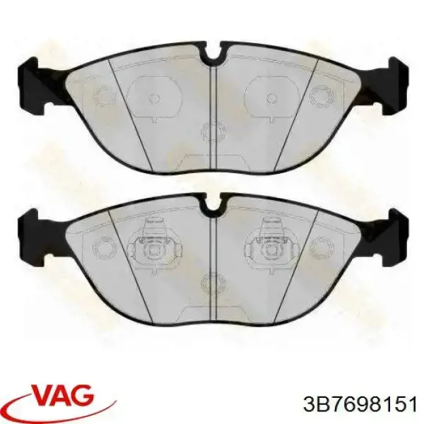 Гальмівні колодки VAG 3B7698151 ціна, від 56.57 USD