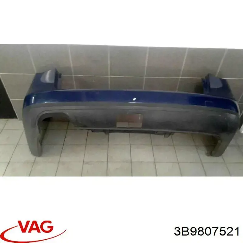 3B9807521 VAG Спідниця заднього бампера