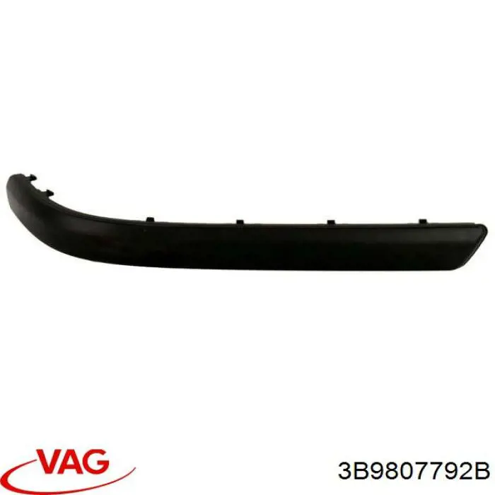 Купити 3B9807792B VAG Молдинг заднього бампера, правий