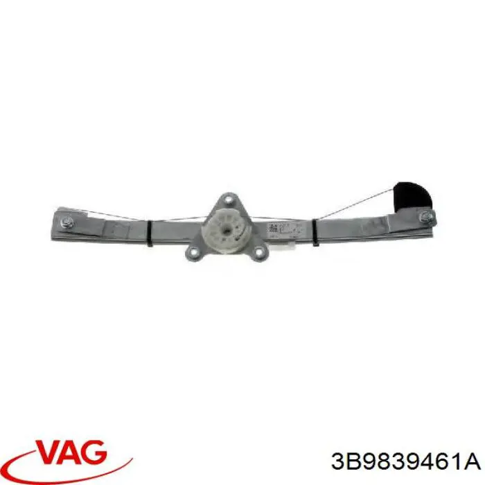 Механізм склопідіймача двері задньої, лівої 3B9839461A VAG