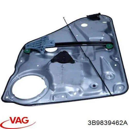 Механізм склопідіймача двері задньої, правої 3B9839462 VAG