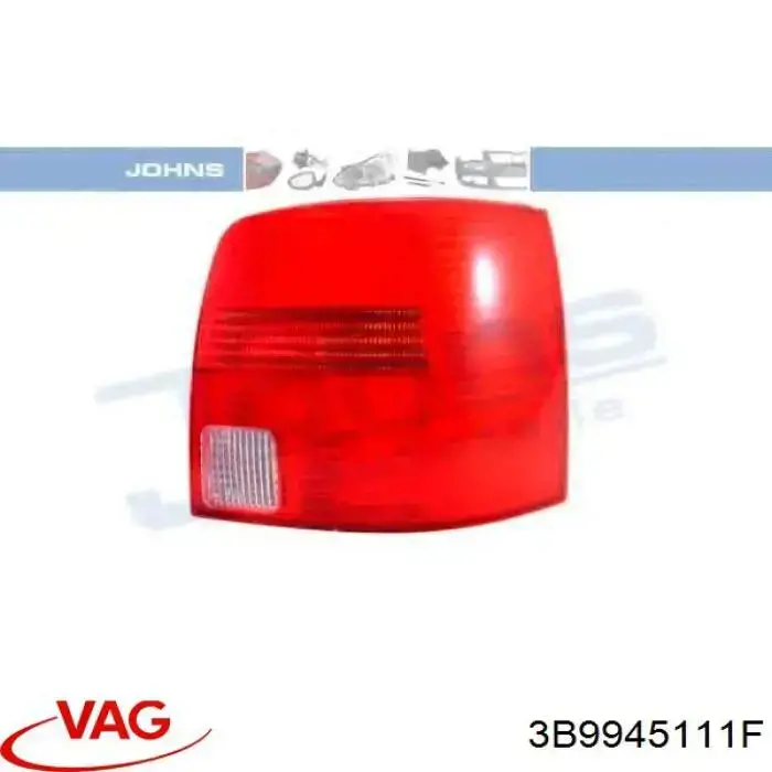 Ліхтар задній лівий VAG 3B9945111F ціна, від 57.01 USD