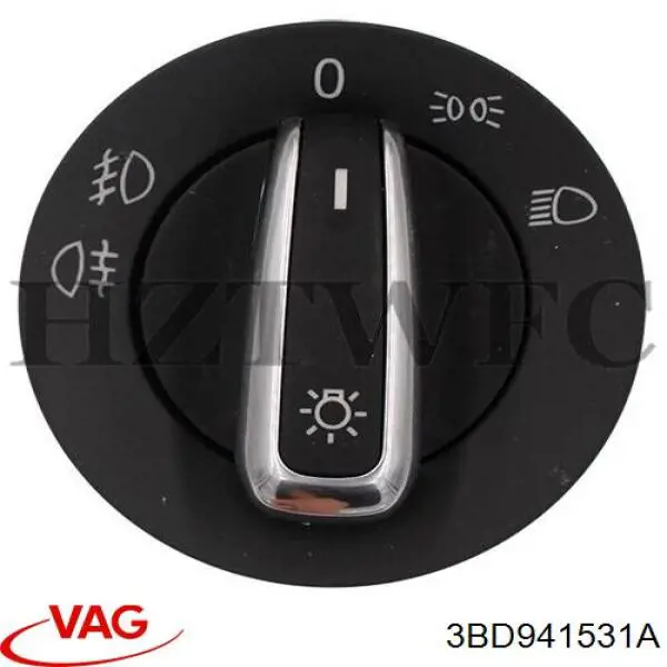 Купити 6R0941531C VAG Перемикач світла фар, на "торпеді"
