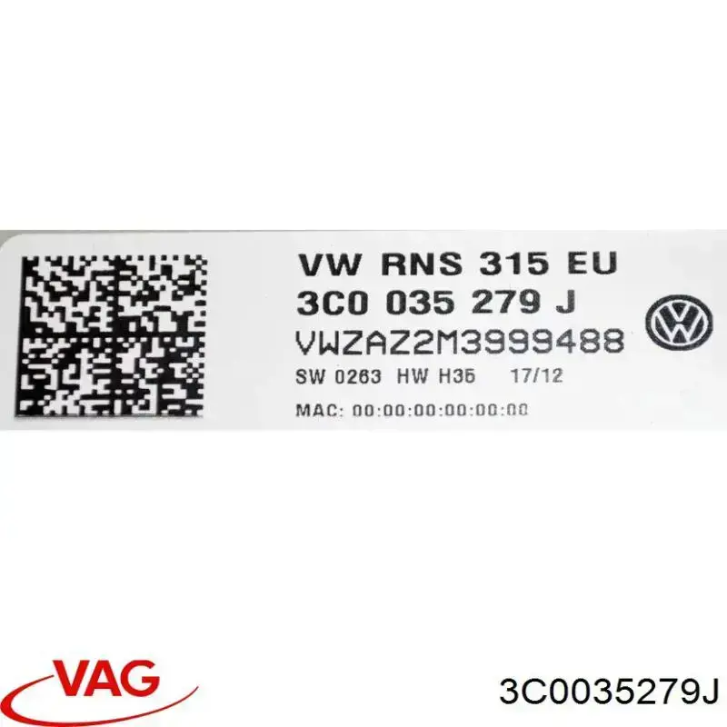 Дисплей бортового комп'ютера VAG 3C0035279JX ціна, від 253.39 USD