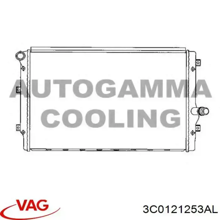 Радіатор основний VAG 3C0121253AL ціна, від 44.05 USD