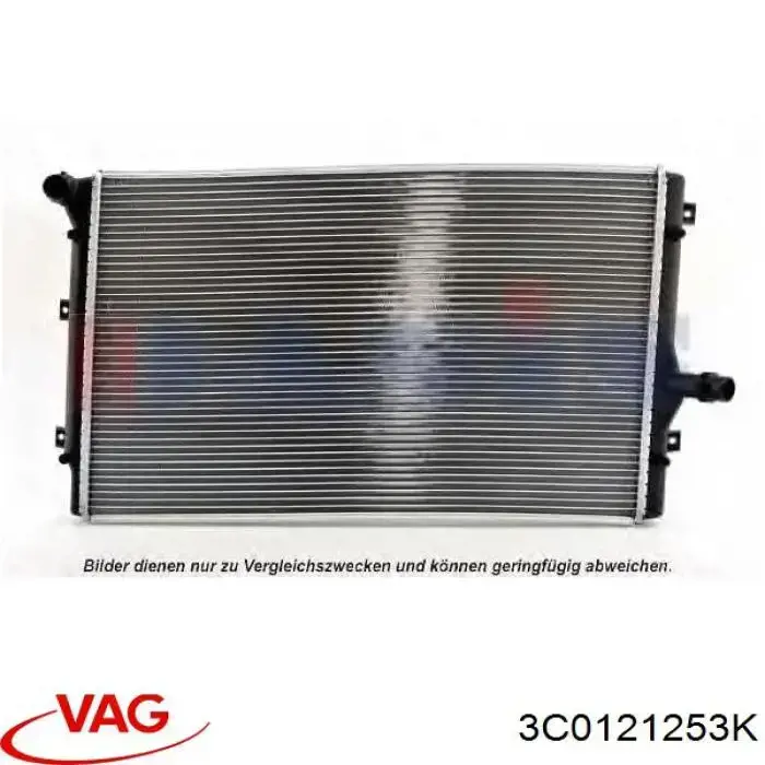 3C0121253K VAG радіатор охолодження двигуна