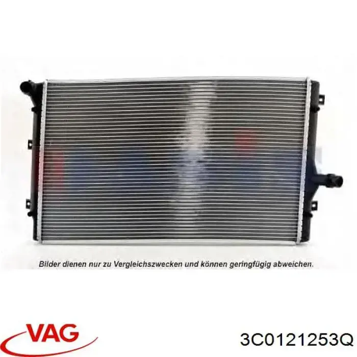 3C0121253Q VAG радіатор охолодження двигуна
