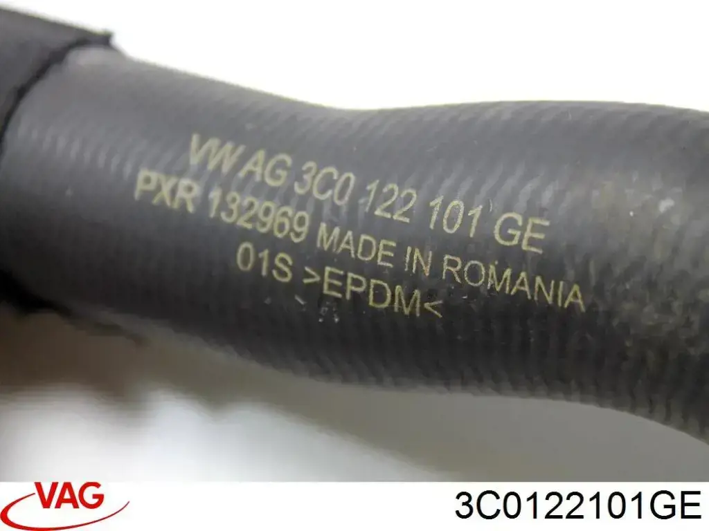 Шланг/патрубок радіатора охолодження, верхній VAG 3C0122101GE ціна, від 51.75 USD
