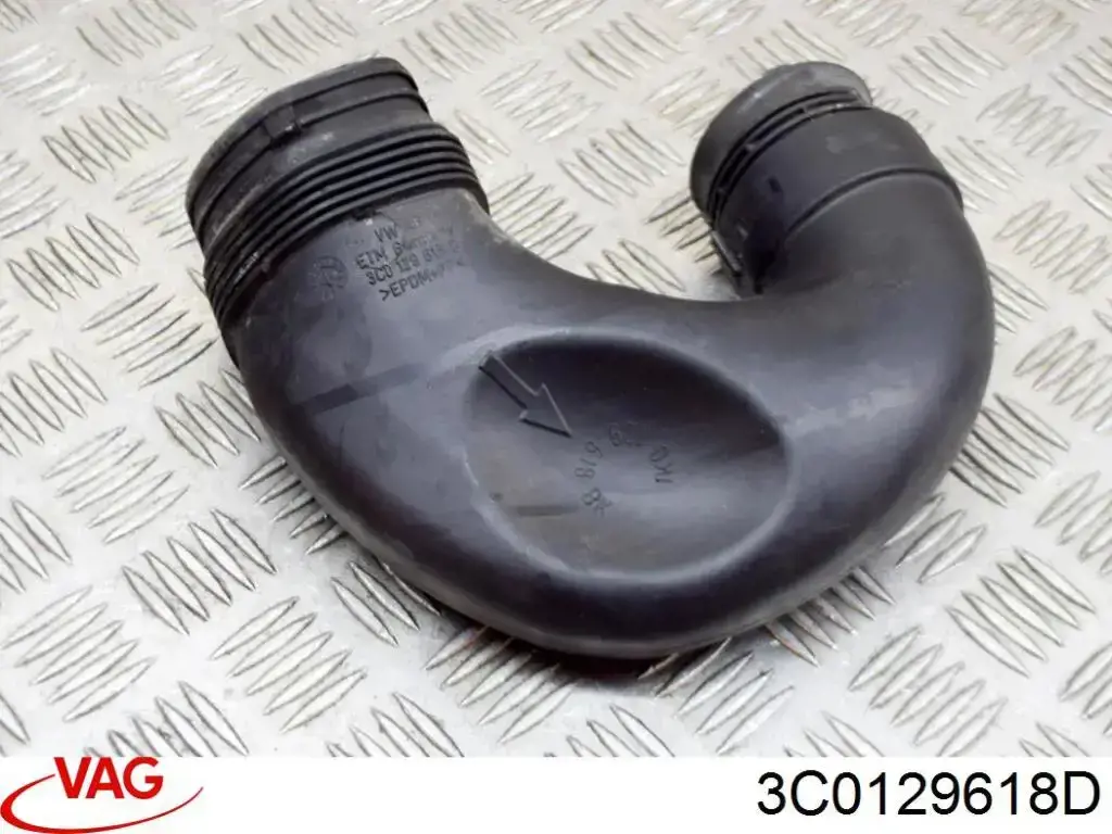 Патрубок повітряний, вхід повітряного фільтра VAG 3C0129618D