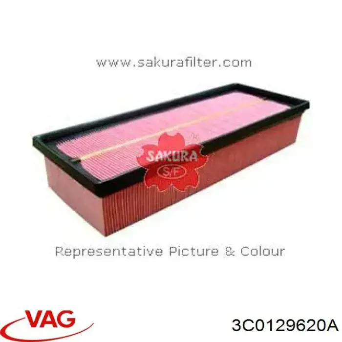 Елемент повітряного фільтра VAG 3C0129620A ціна, від 8.02 USD