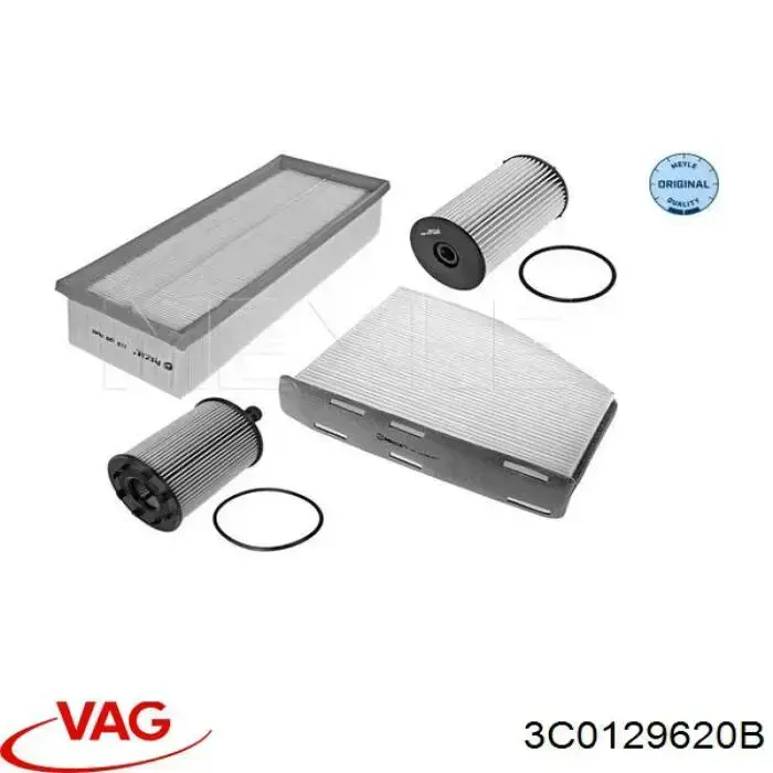 Елемент повітряного фільтра VAG 3C0129620B ціна, від 6.56 USD