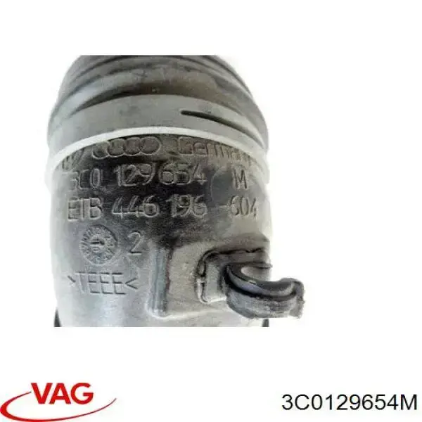 Купити 3C0129654M VAG Патрубок повітряний, вихід повітряного фільтра
