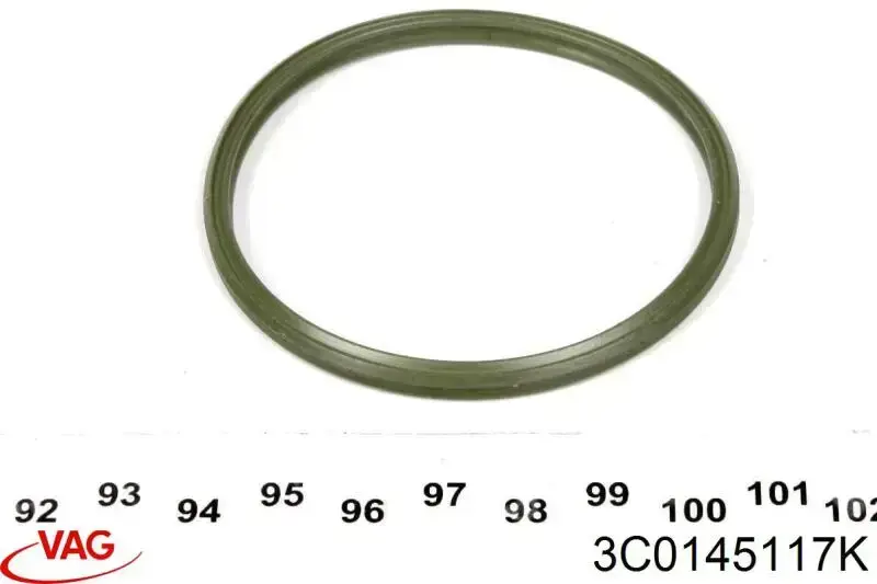 Купити 3C0145117K VAG Кільце ущільнювача патрубка интеркуллера