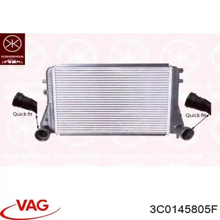 3C0145805F VAG радіатор интеркуллера