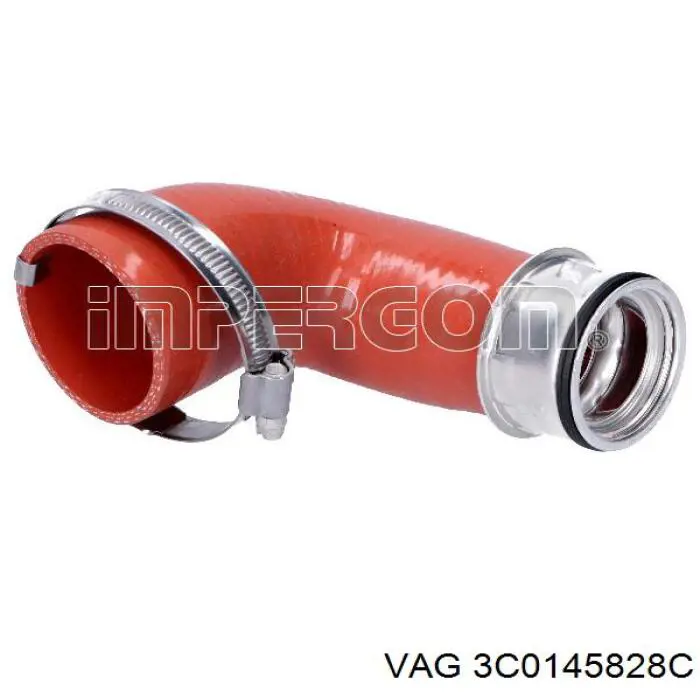Патрубок повітряний, вихід з турбіни (наддув) VAG 3C0145828C