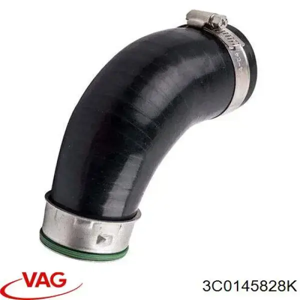 Патрубок повітряний, вихід з турбіни (наддув) 3C0145828K VAG